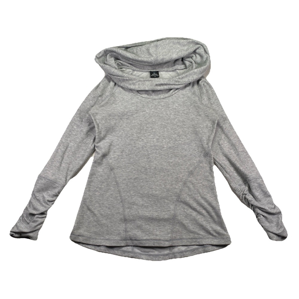 Kuhl Women's Medium Cowl Neck Hoodie Long Sleeve Sweatshirt Gray